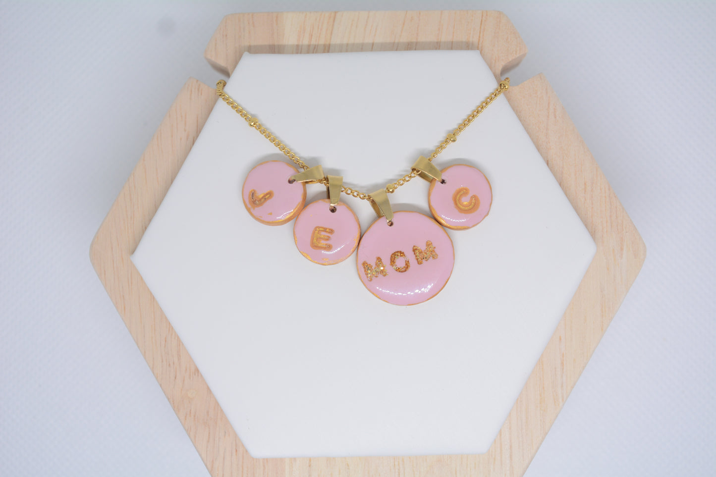 Naam ketting 4 bedels
