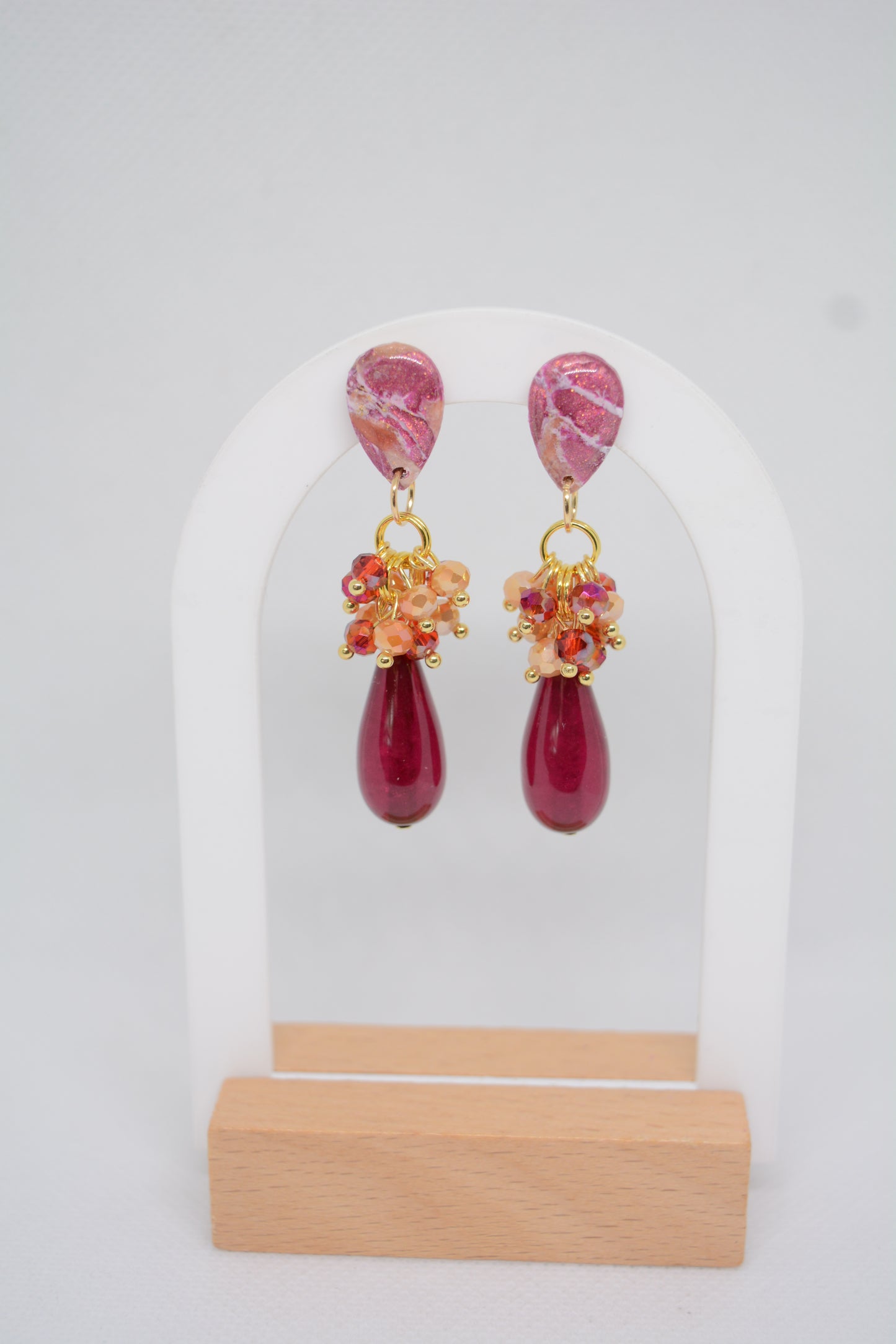 Oorbellen Esmeralda rood