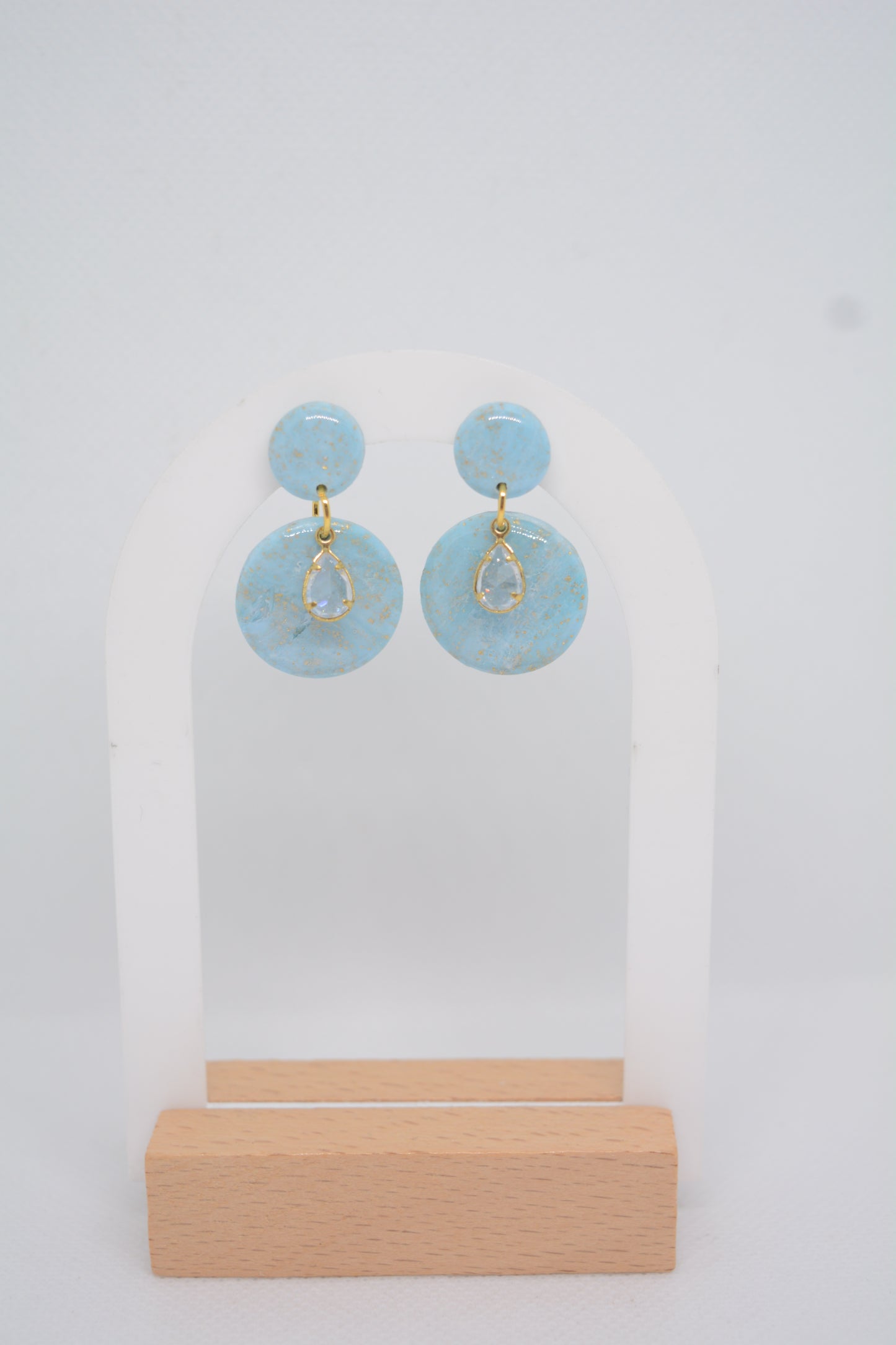 Lady oorbellen blauw