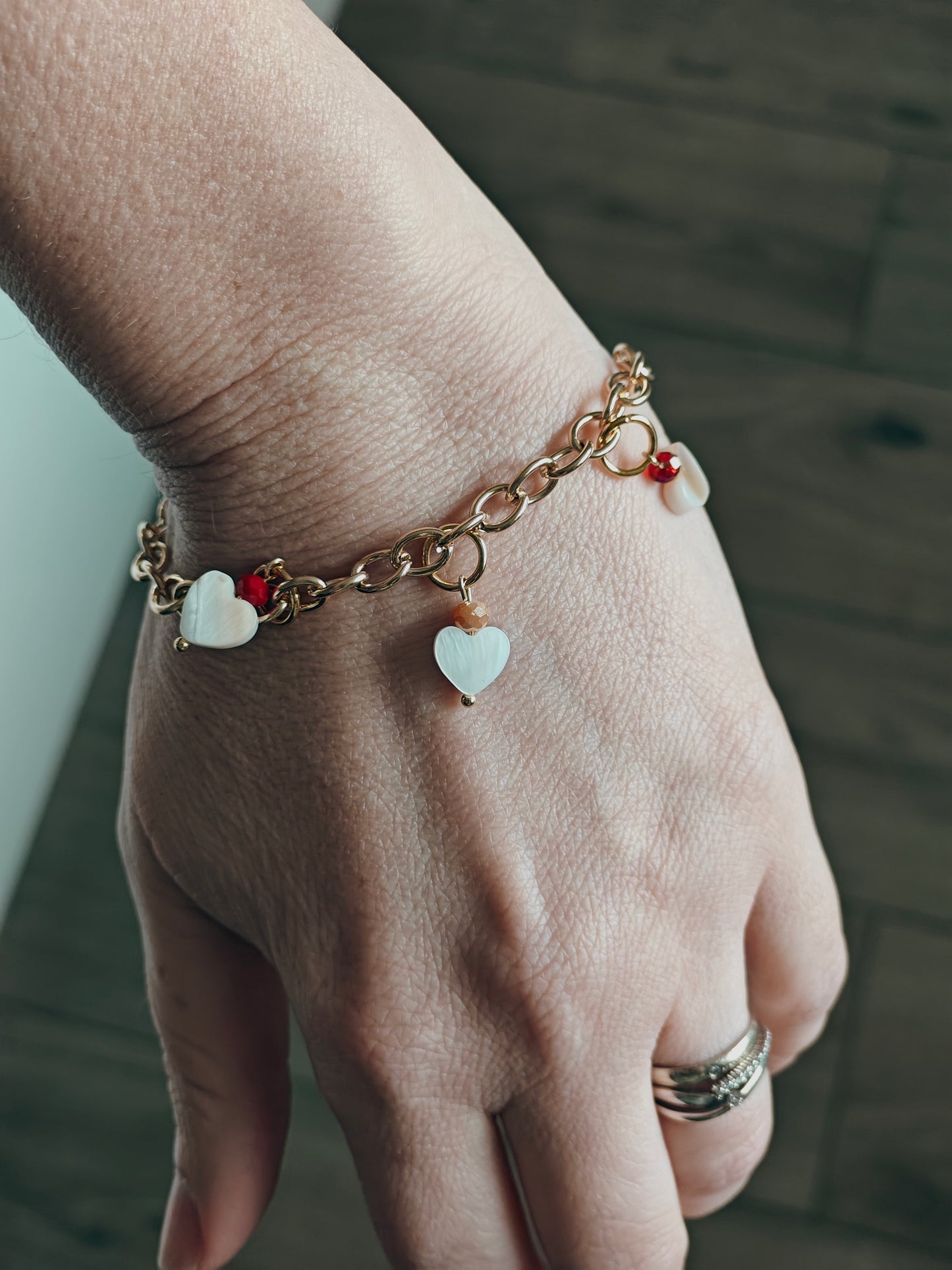 Armband 3 hartjes