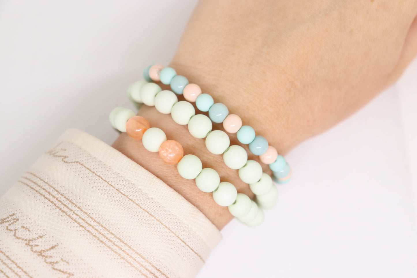 3 delig armband groen