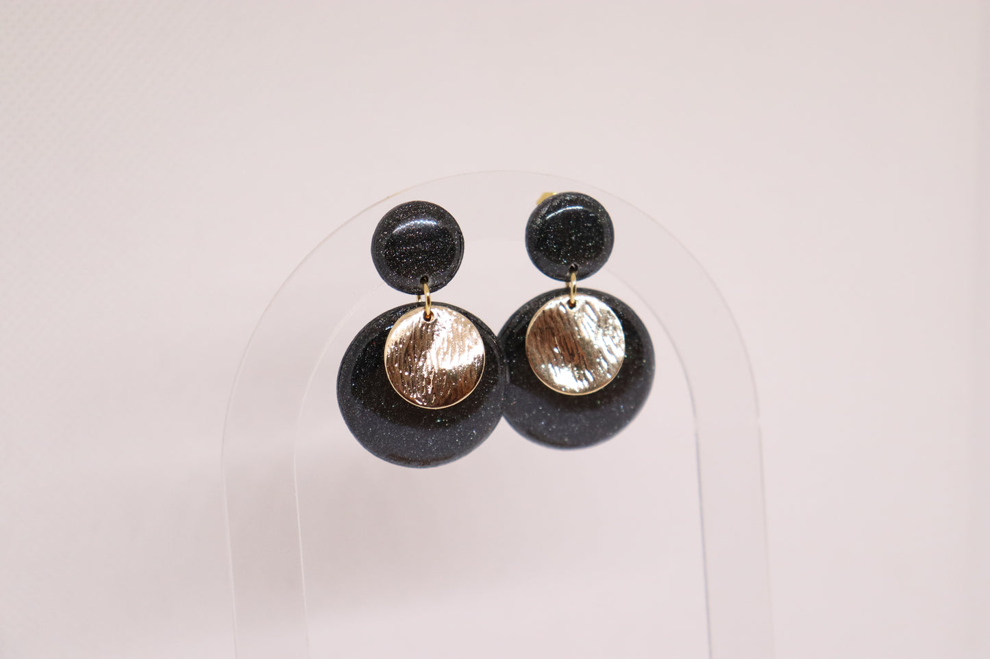 Zwarte oorbellen Big Lady