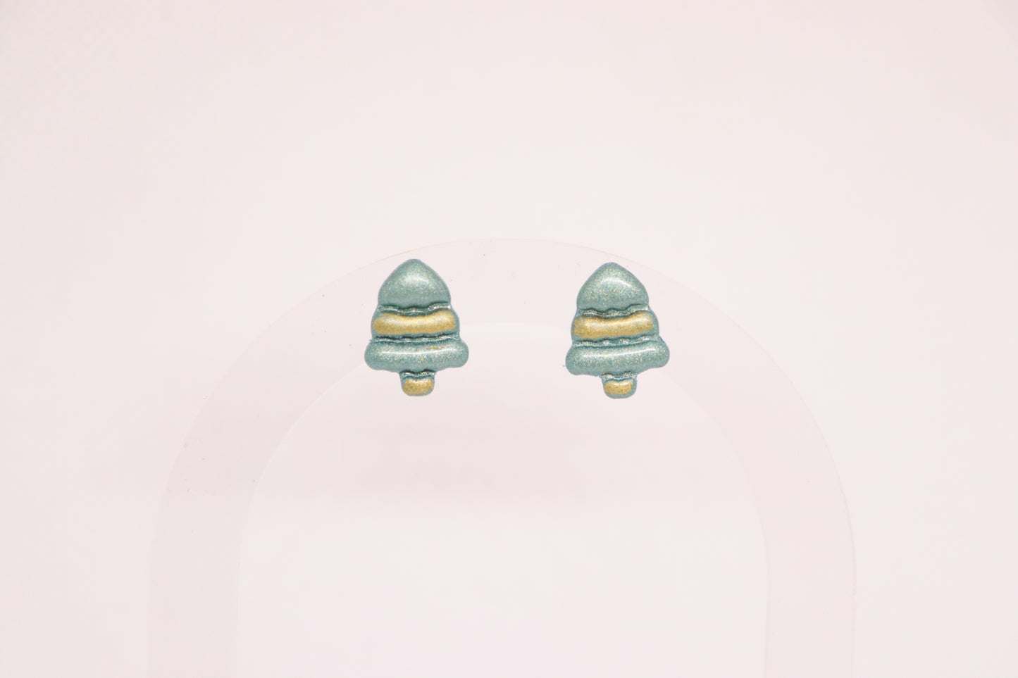 Groene kerstboom studs