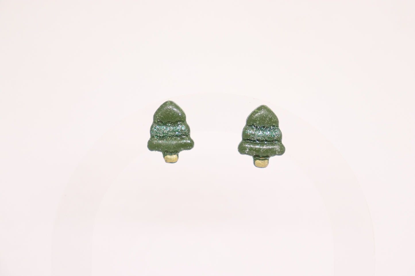 Groene kerstboom studs