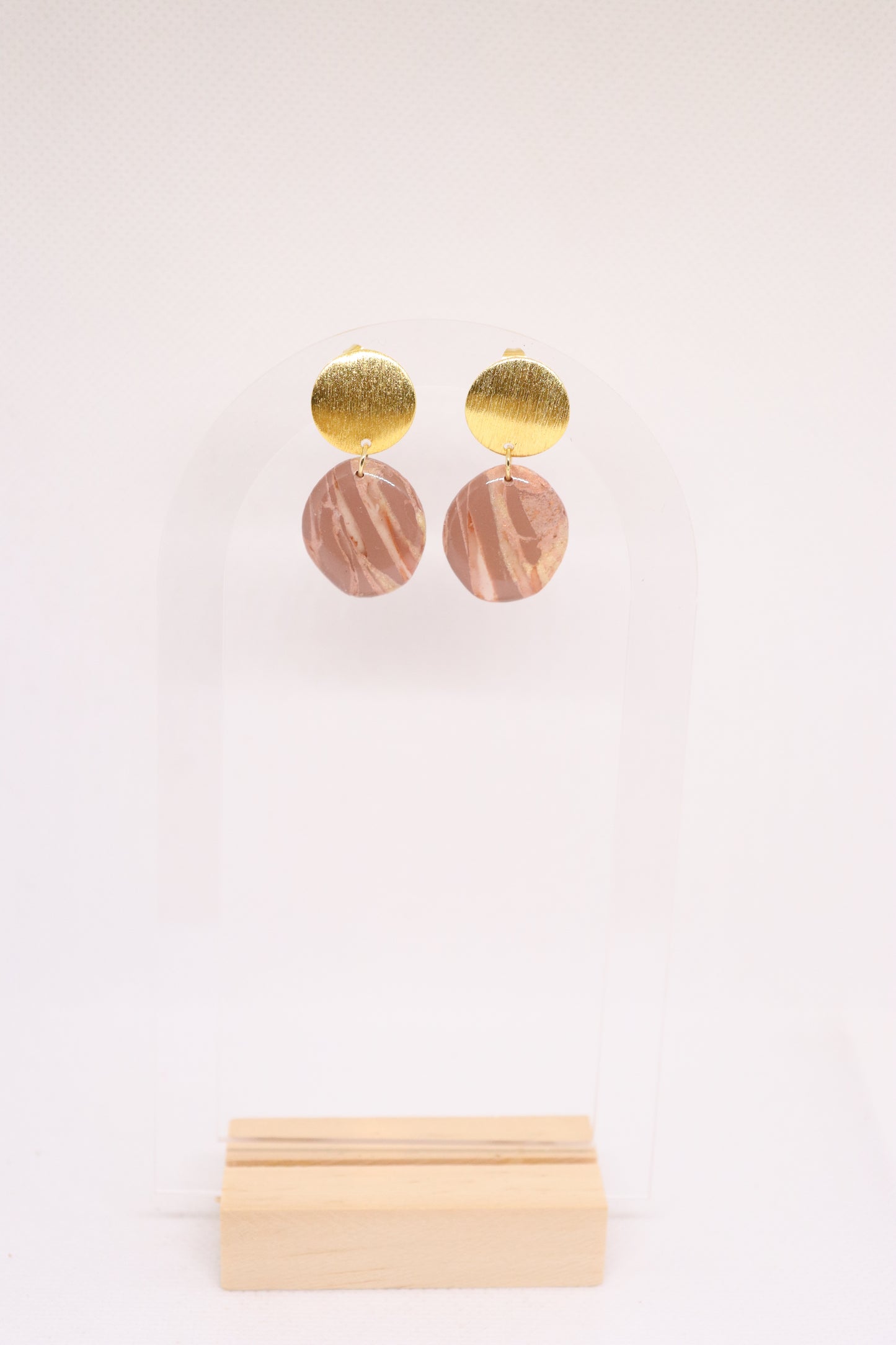 Beige oorbellen Maëlle