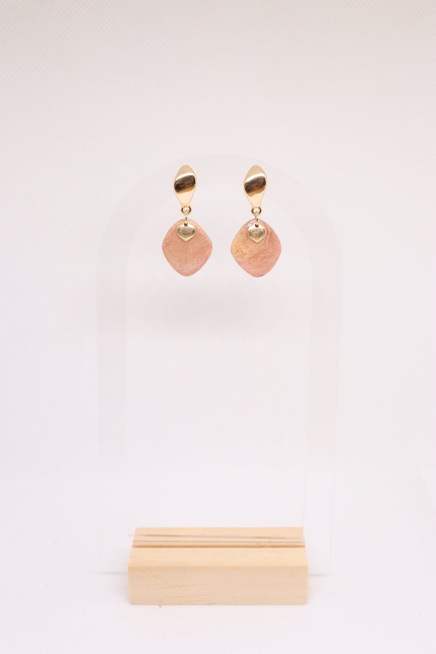 Beige oorbellen Gaëlle