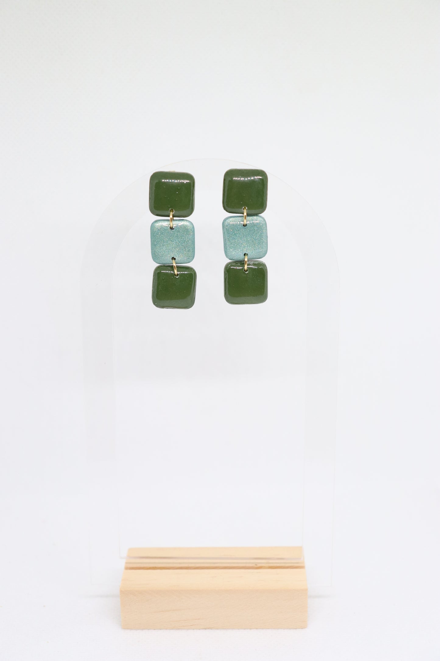 Groene oorbellen Anouk