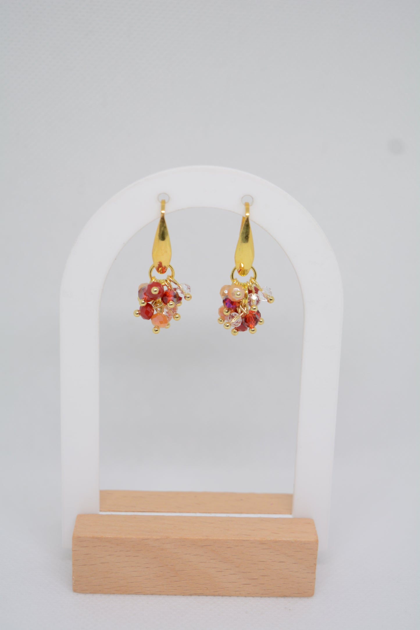 Oorbellen Little Esmeralda rood