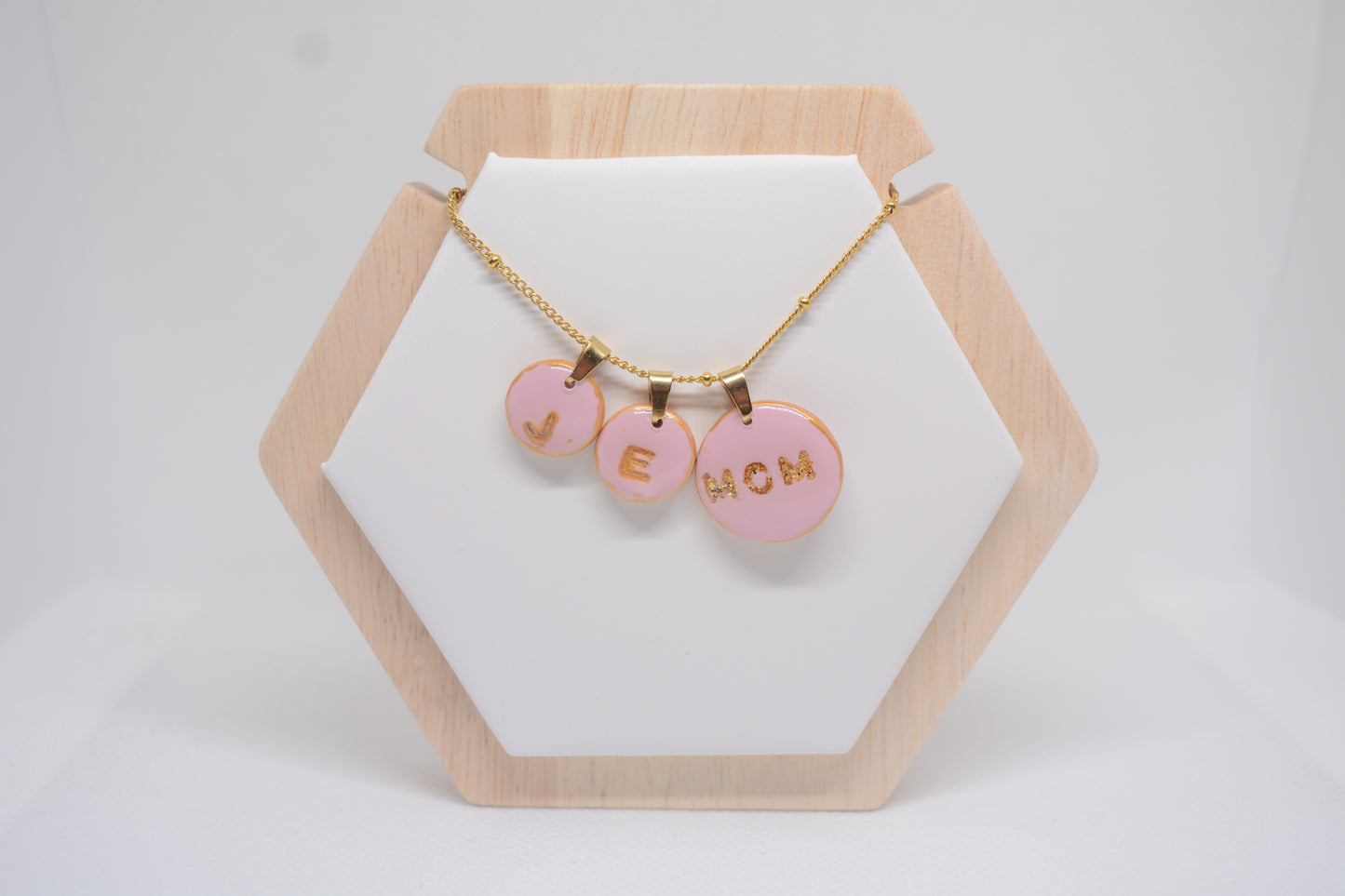 Naam ketting 3 bedels