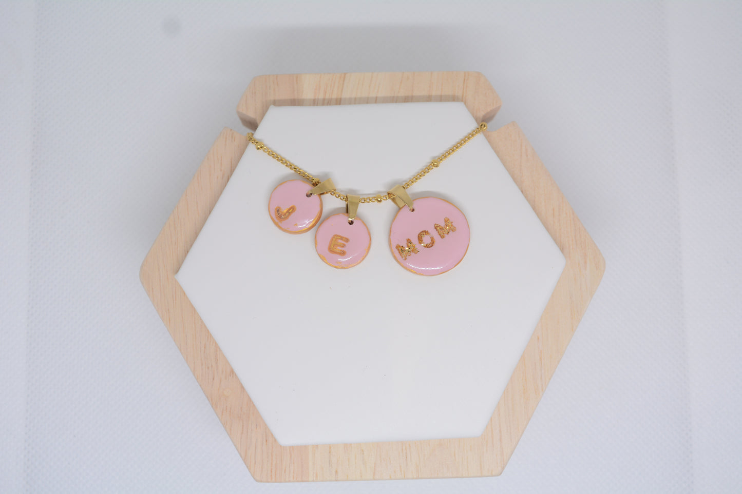 Naam ketting 3 bedels