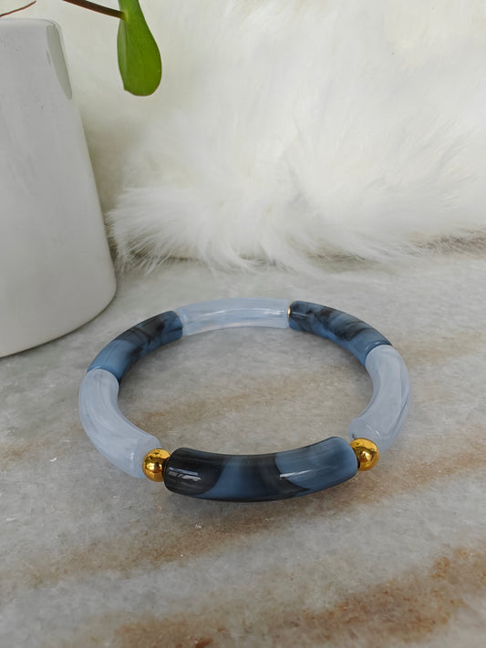 Tube armband blauw