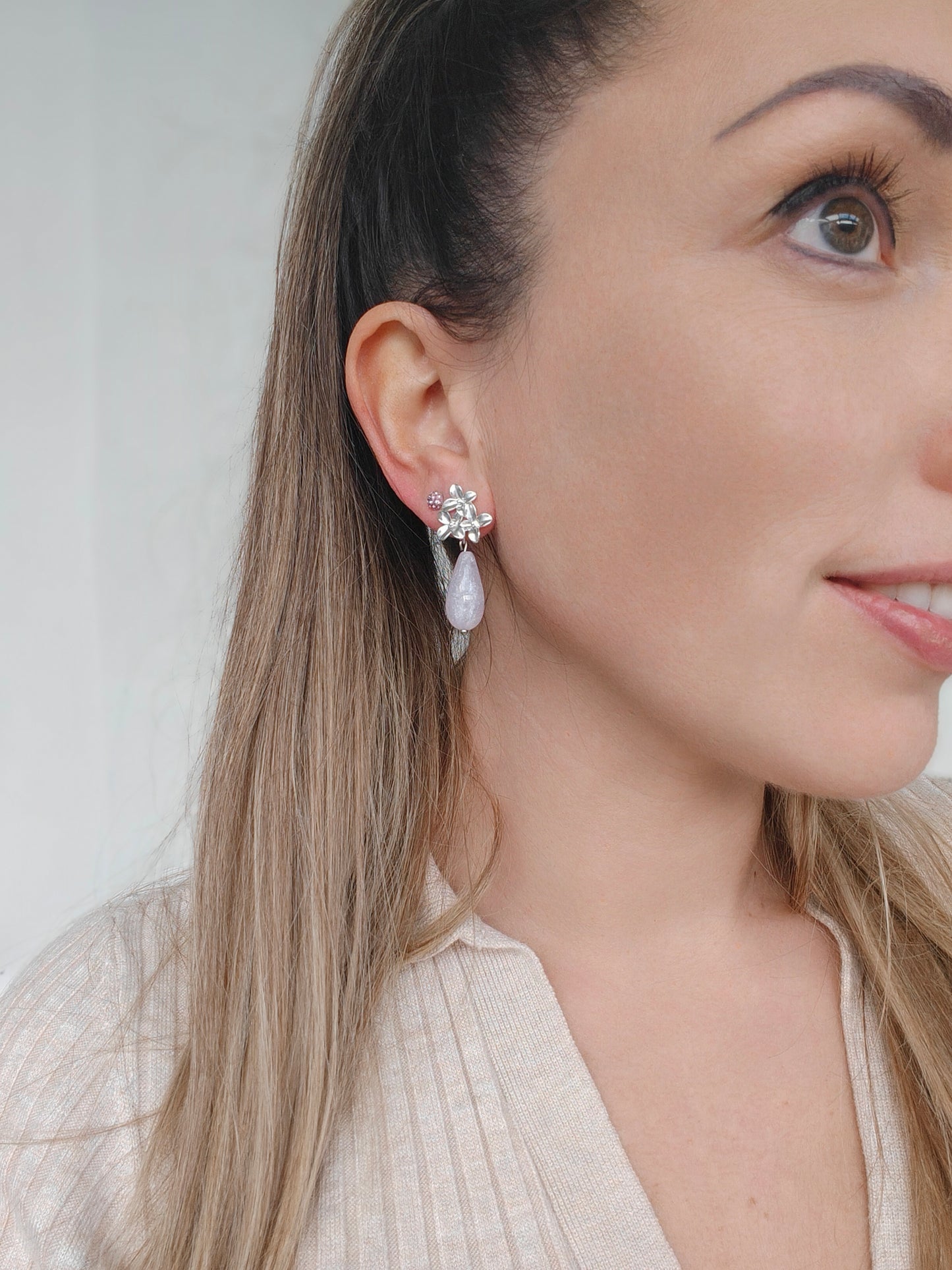 Aurora oorbellen Pastel Lilac