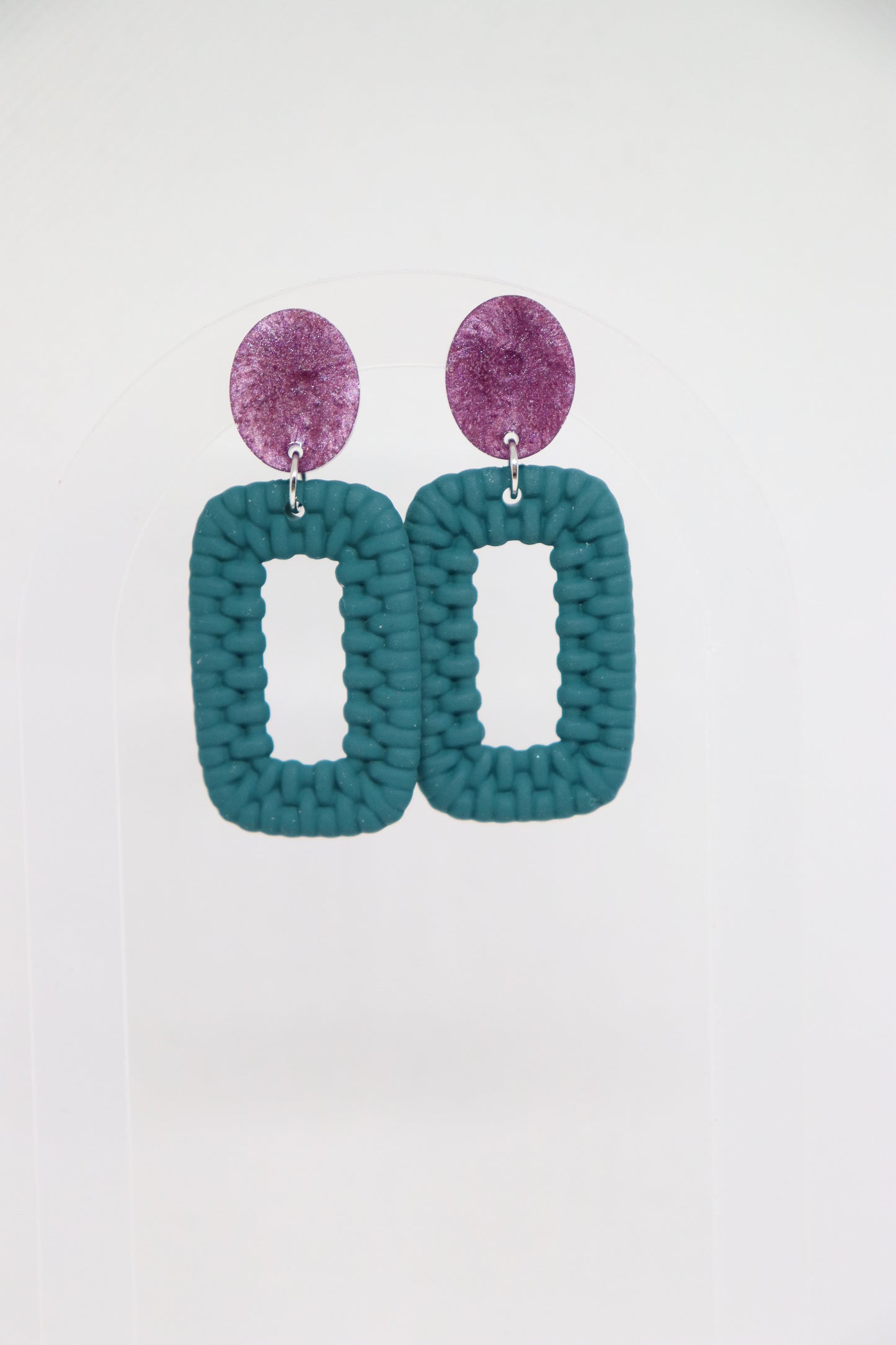 Luna loop oorbellen - Berry crush