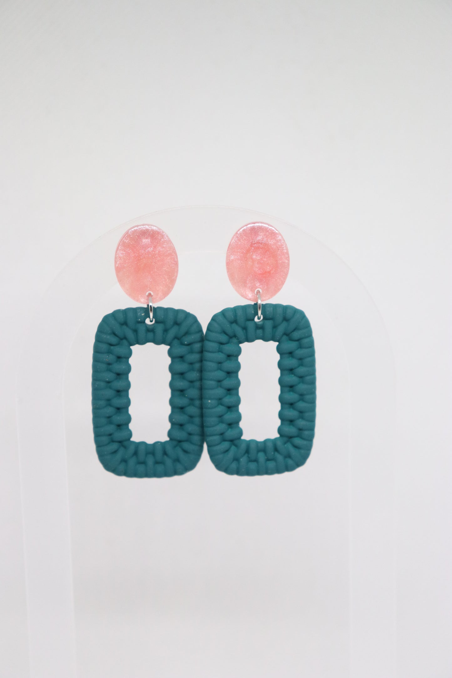 Luna Loop oorbellen Pink Bloom