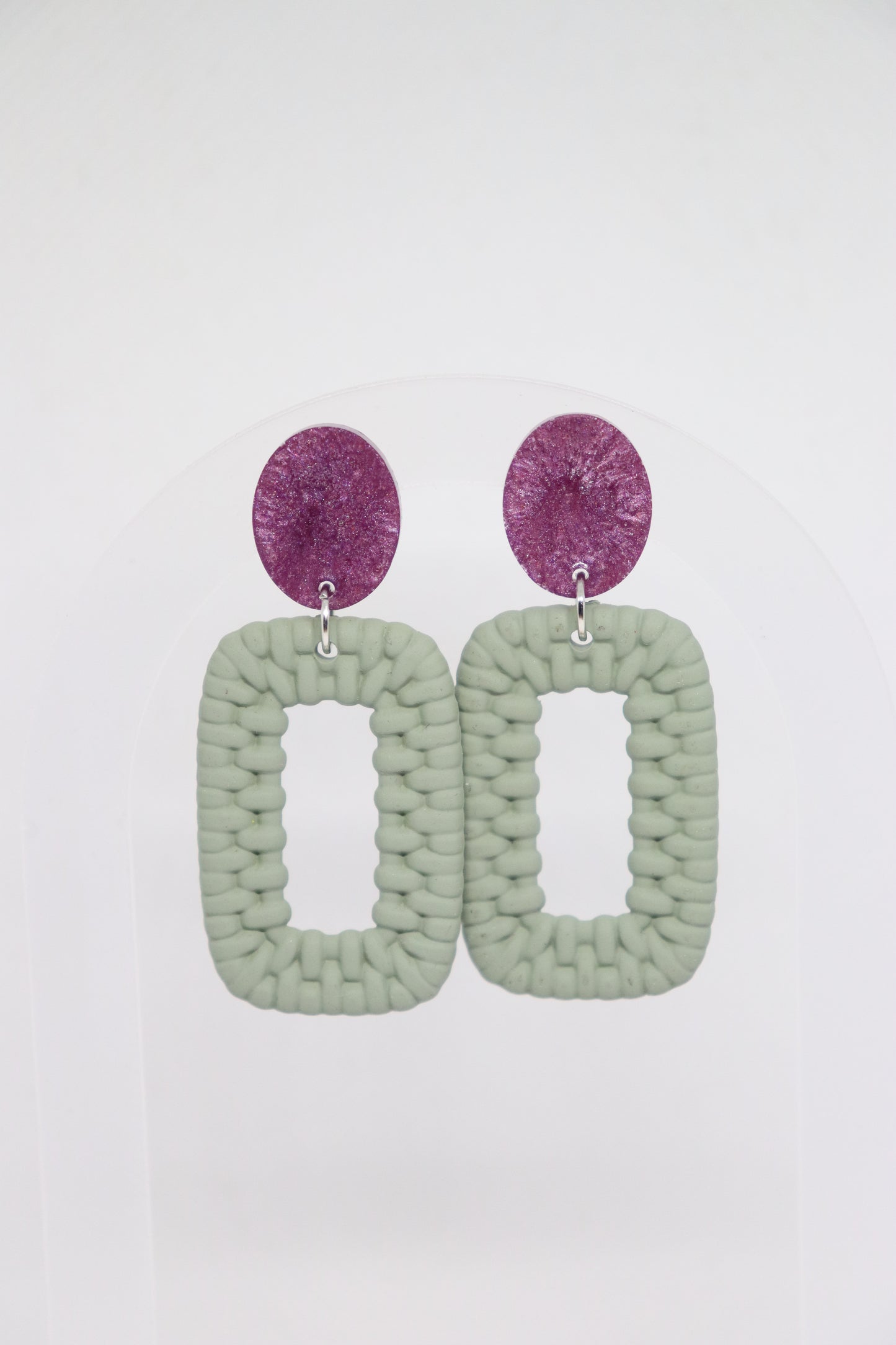 Luna Loop oorbellen Minty Berry