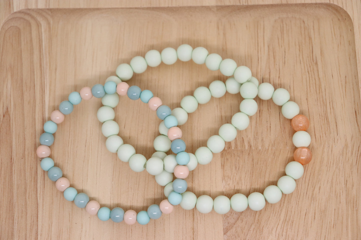 3 delig armband groen