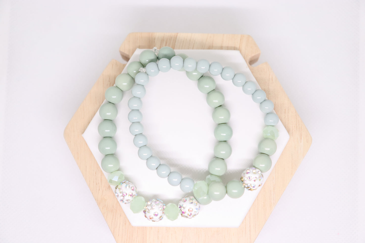 Armbandjes set mintgroen