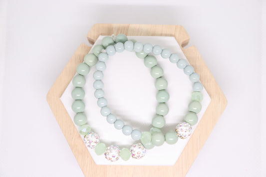 Armbandjes set mintgroen