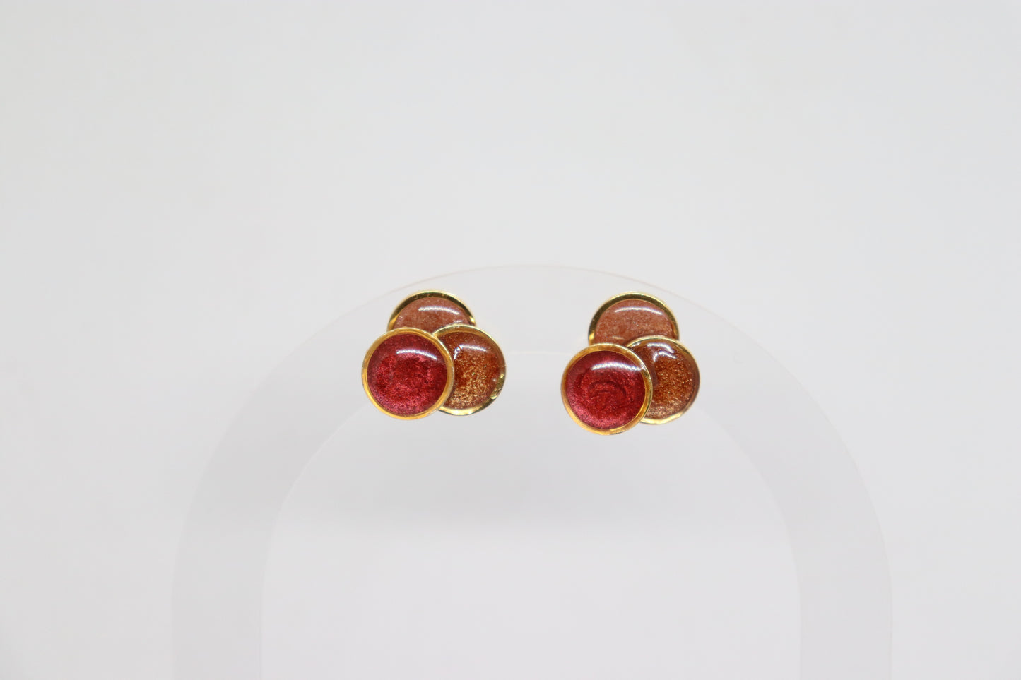 Oorbellen Vivienne Studs rood
