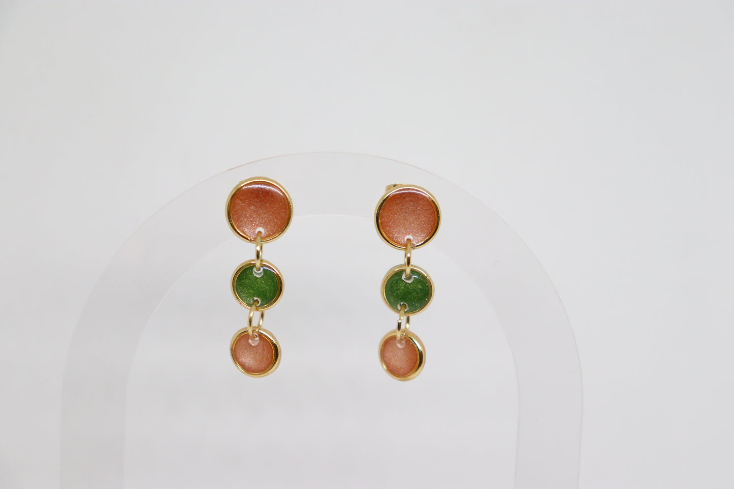 Oorbellen Vivienne Duo groen