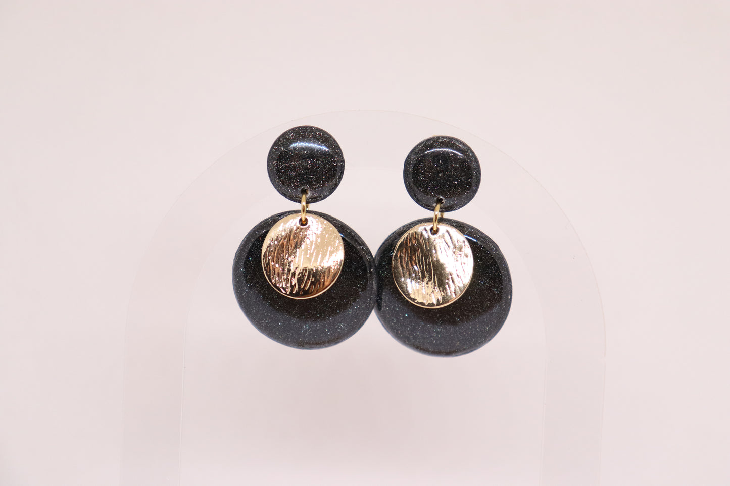 Zwarte oorbellen Big Lady