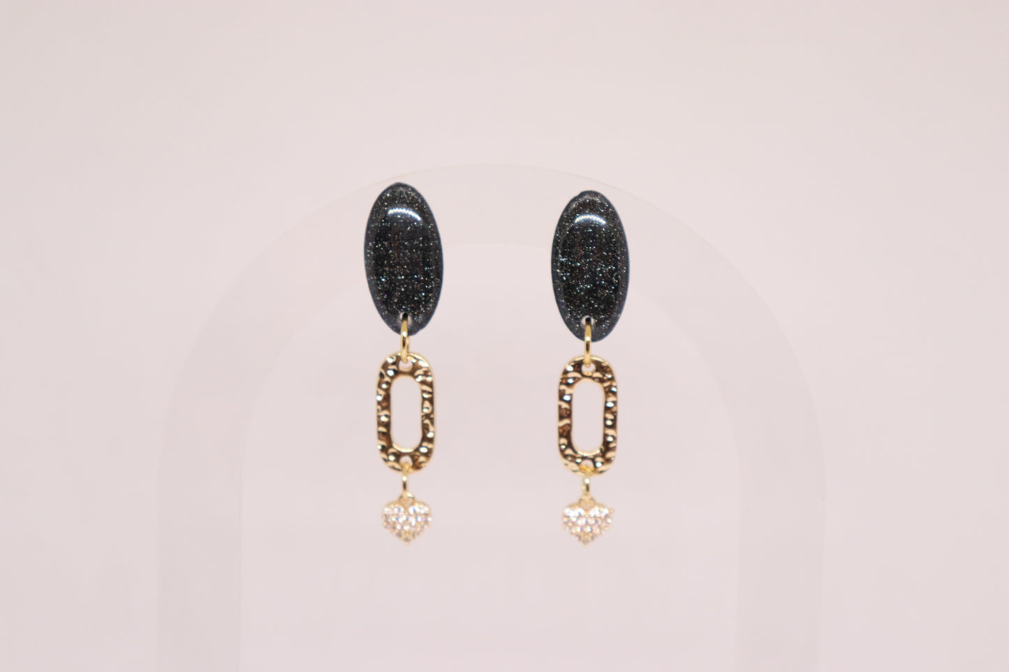 Zwarte oorbellen Liz