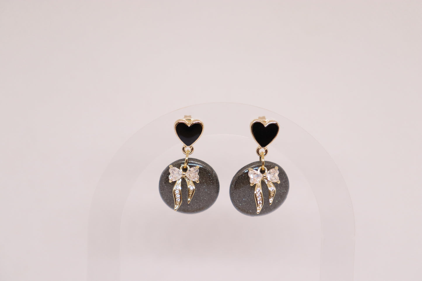 Zwarte oorbellen Clara