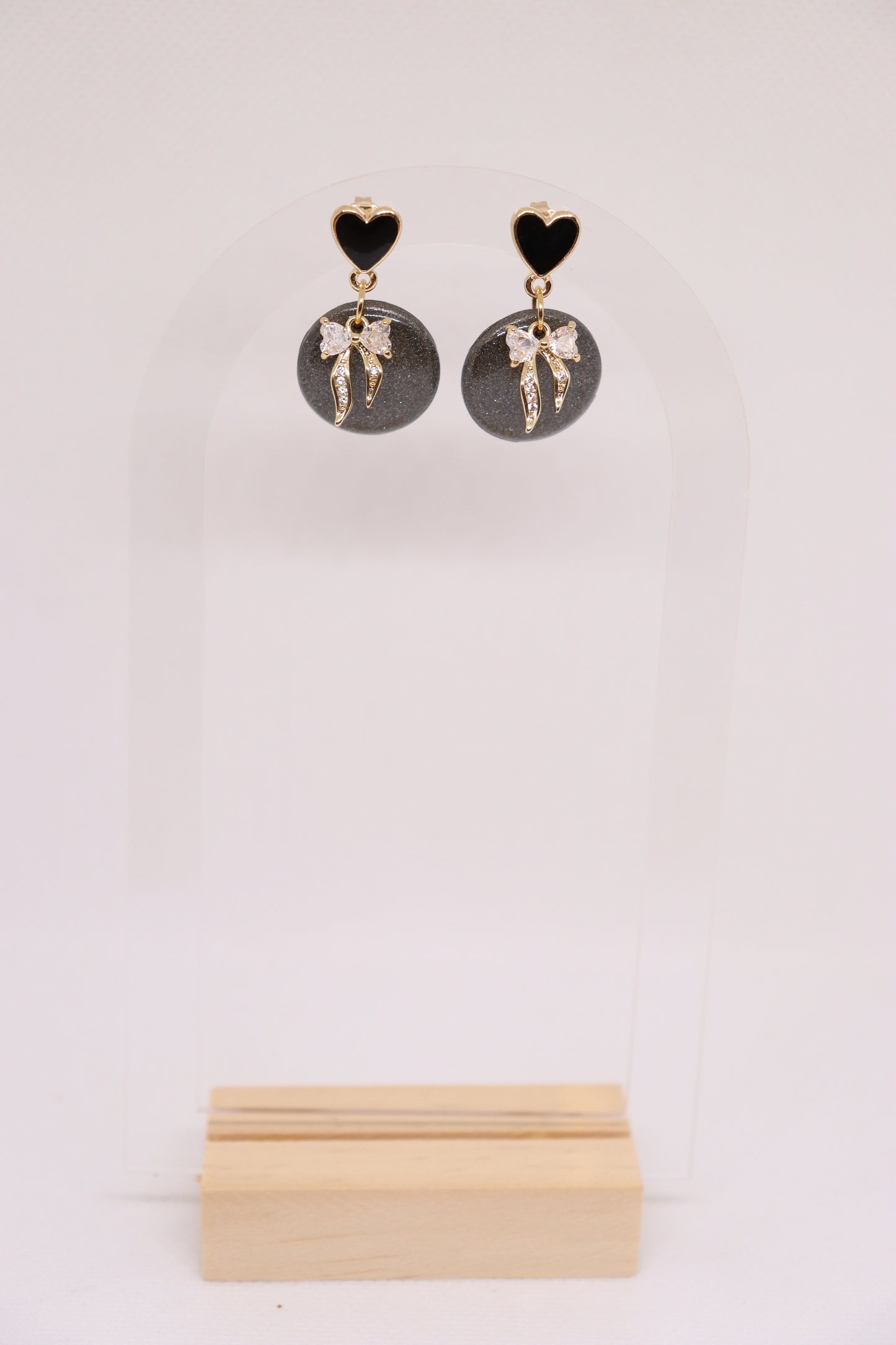 Zwarte oorbellen Clara