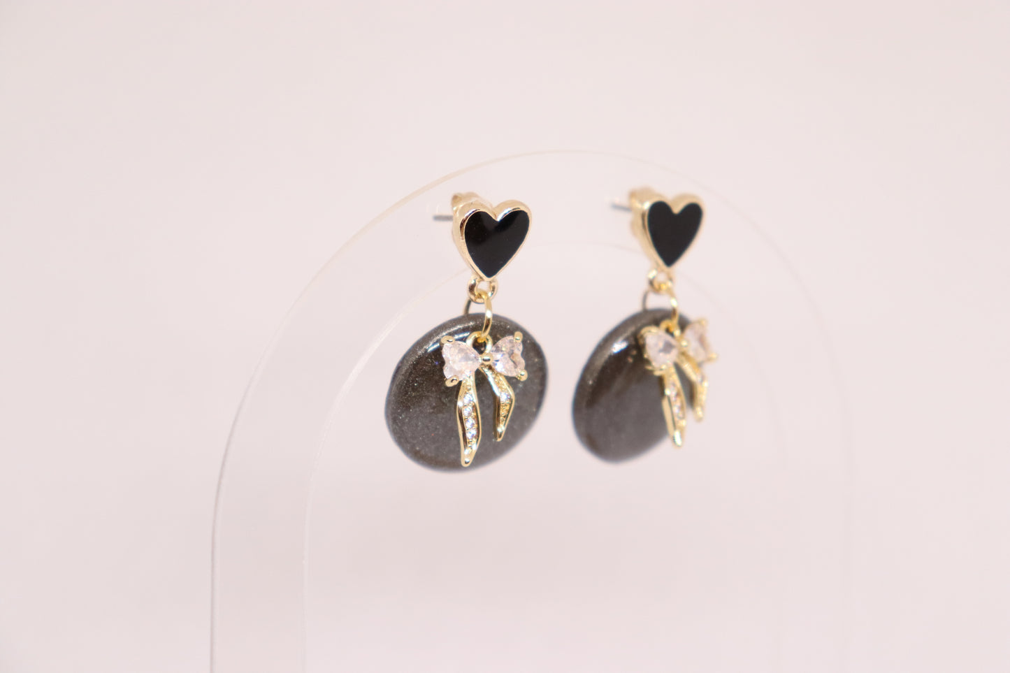 Zwarte oorbellen Clara