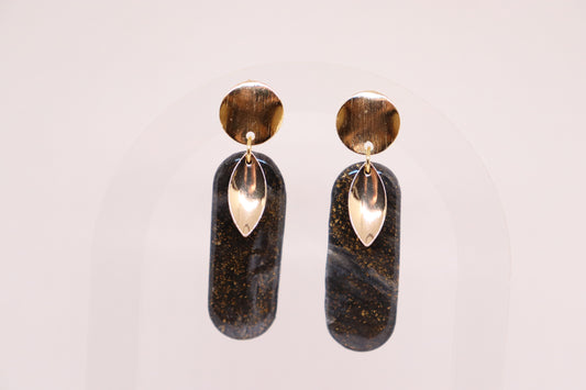 Zwarte oorbellen Joy