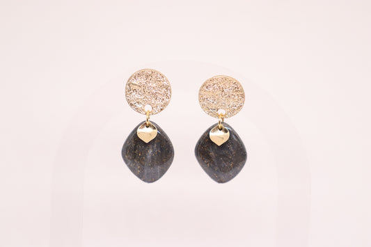 Zwarte oorbellen Gaëlle