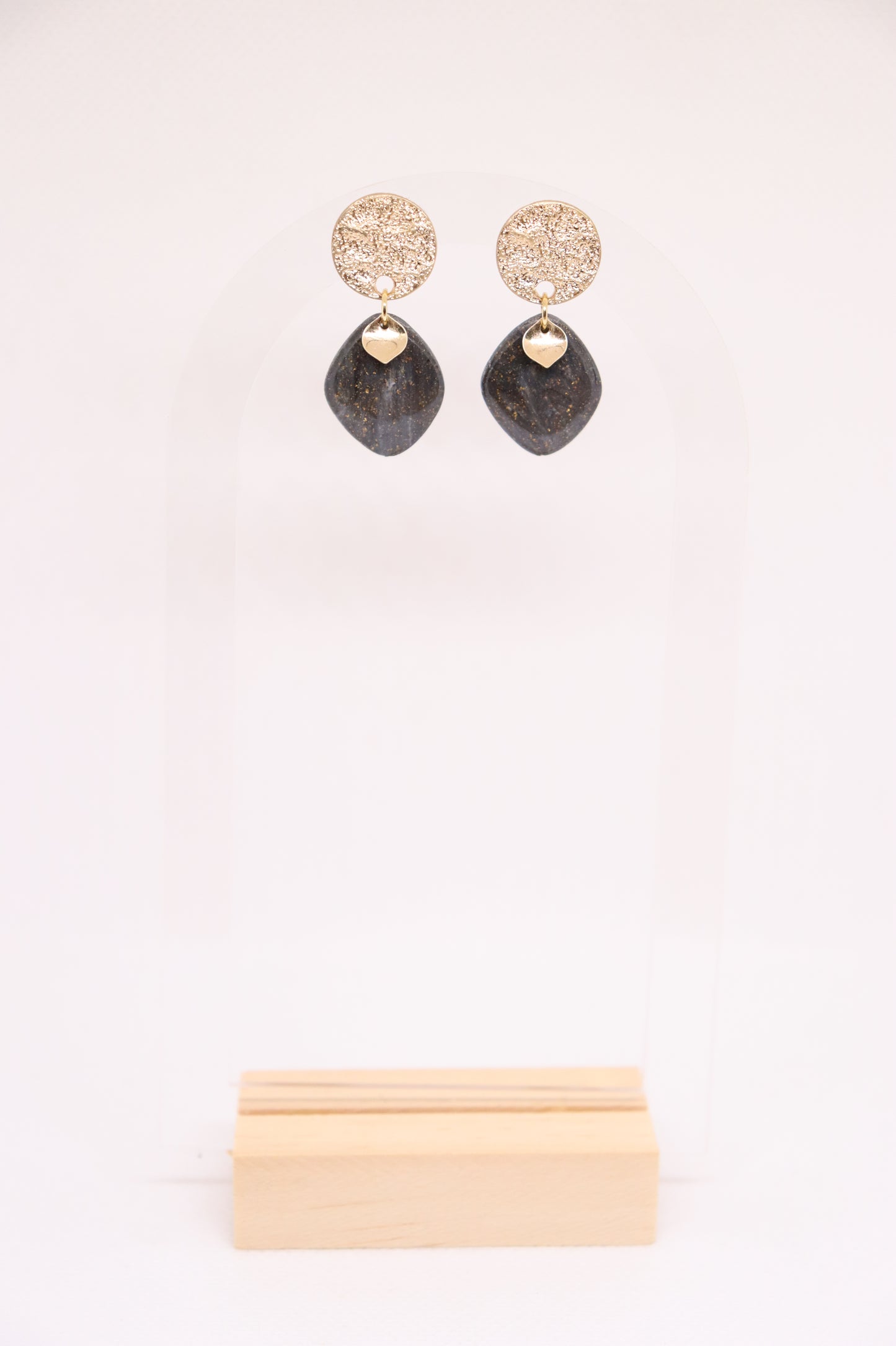 Zwarte oorbellen Gaëlle