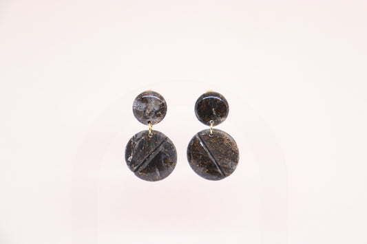 Zwarte oorbellen Lina