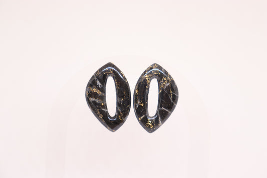 Zwarte oorbellen Emma