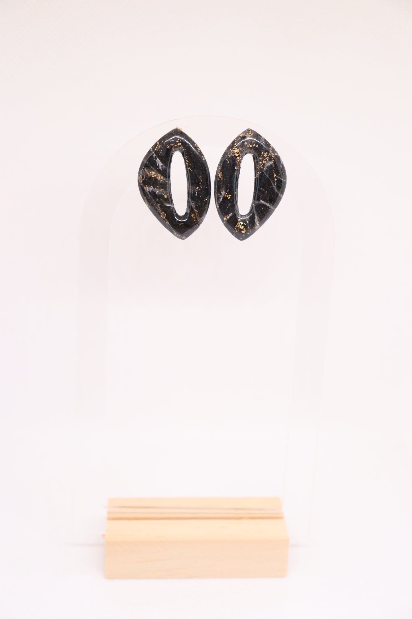 Zwarte oorbellen Emma