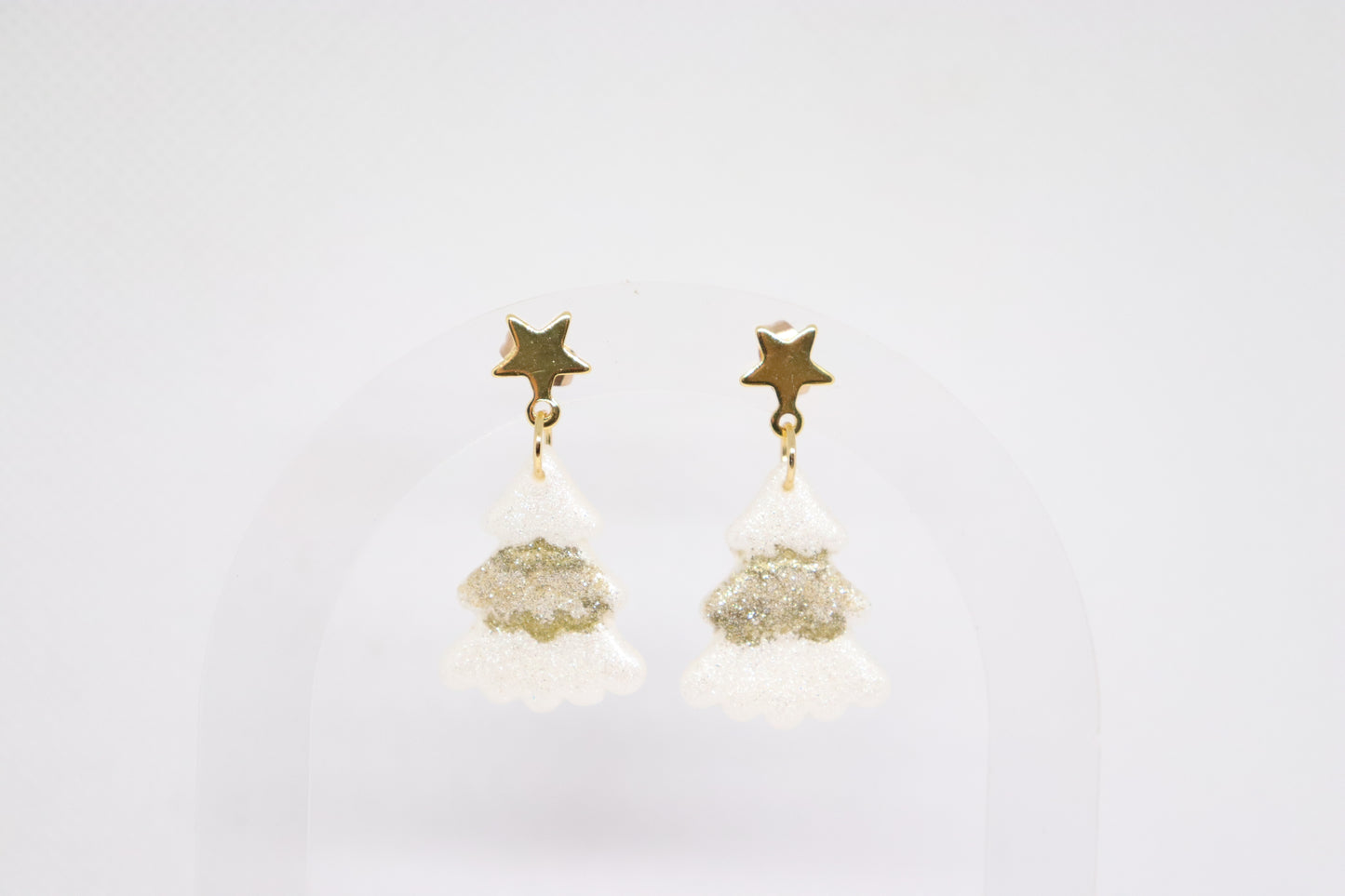 Witte kerstboomoorbellen ster