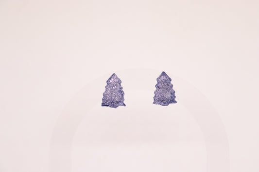 Blauwe kerstboom studs