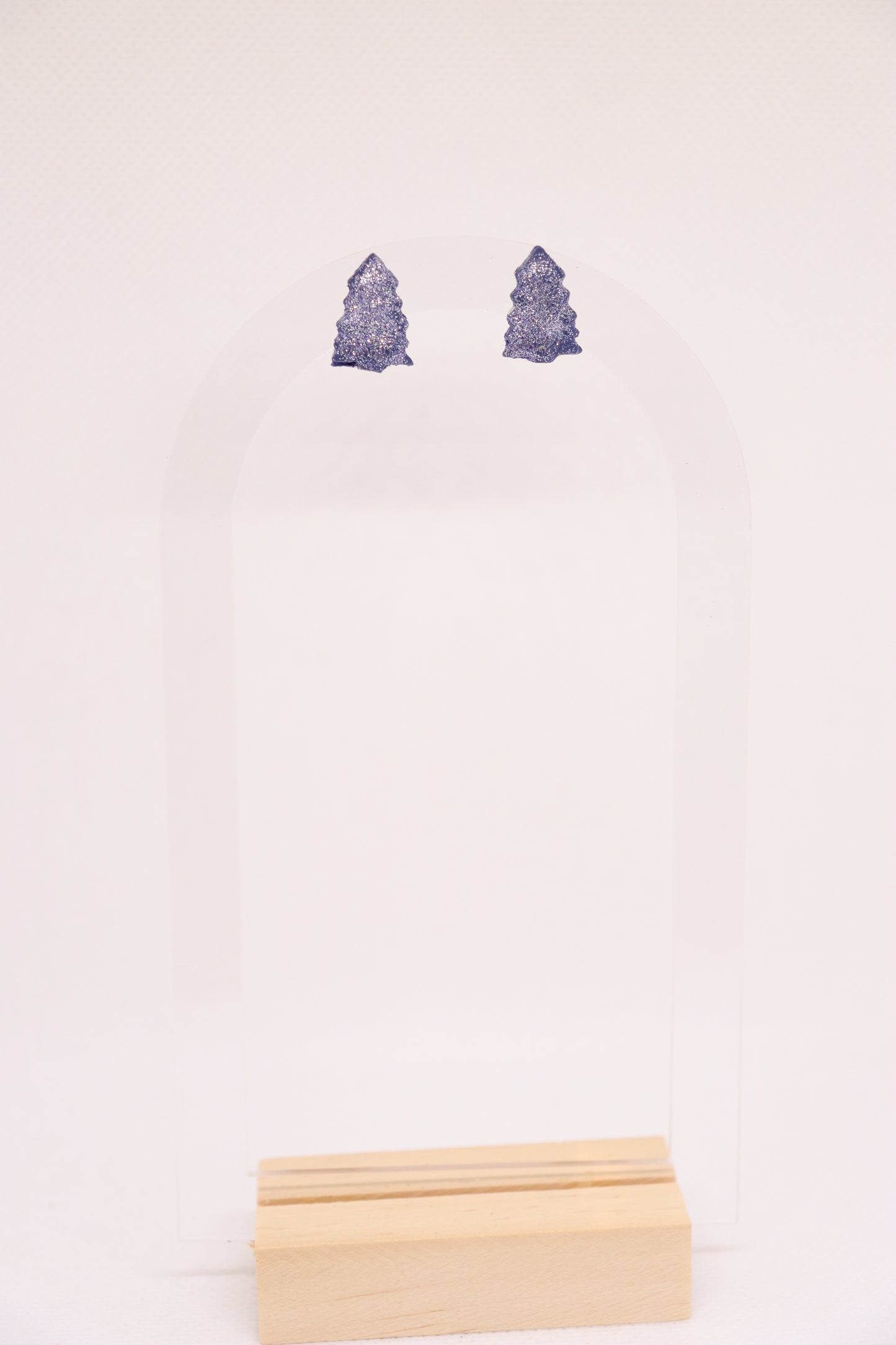 Blauwe kerstboom studs