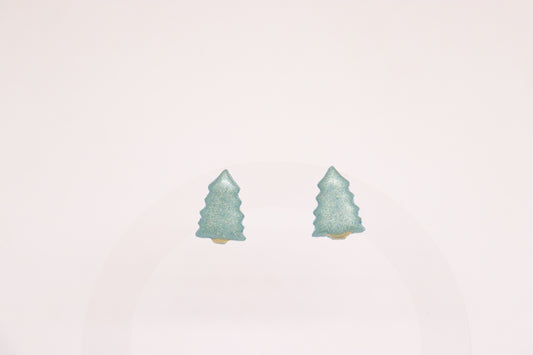 Groene kerstboom studs