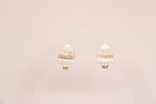 Witte kerstboom studs