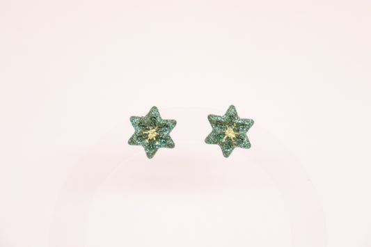 Groene ster studs