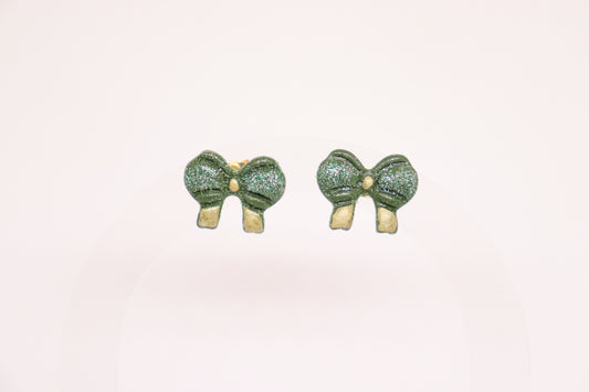 Groene strik studs