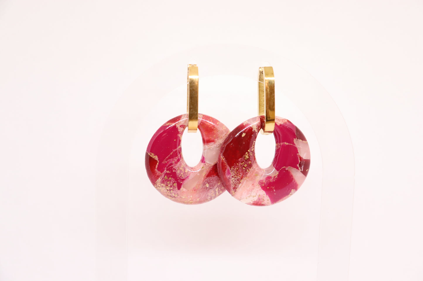 Bordeaux oorbellen Planamar