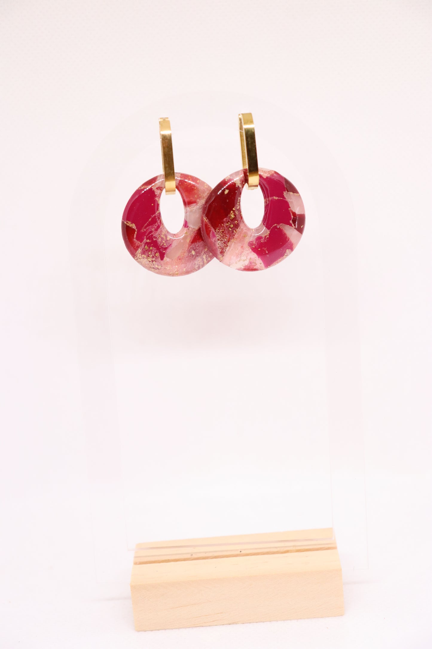 Bordeaux oorbellen Planamar