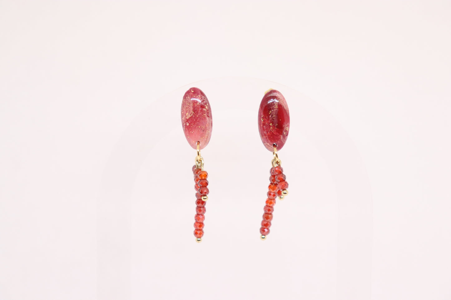 Bordeaux oorbellen Jossie