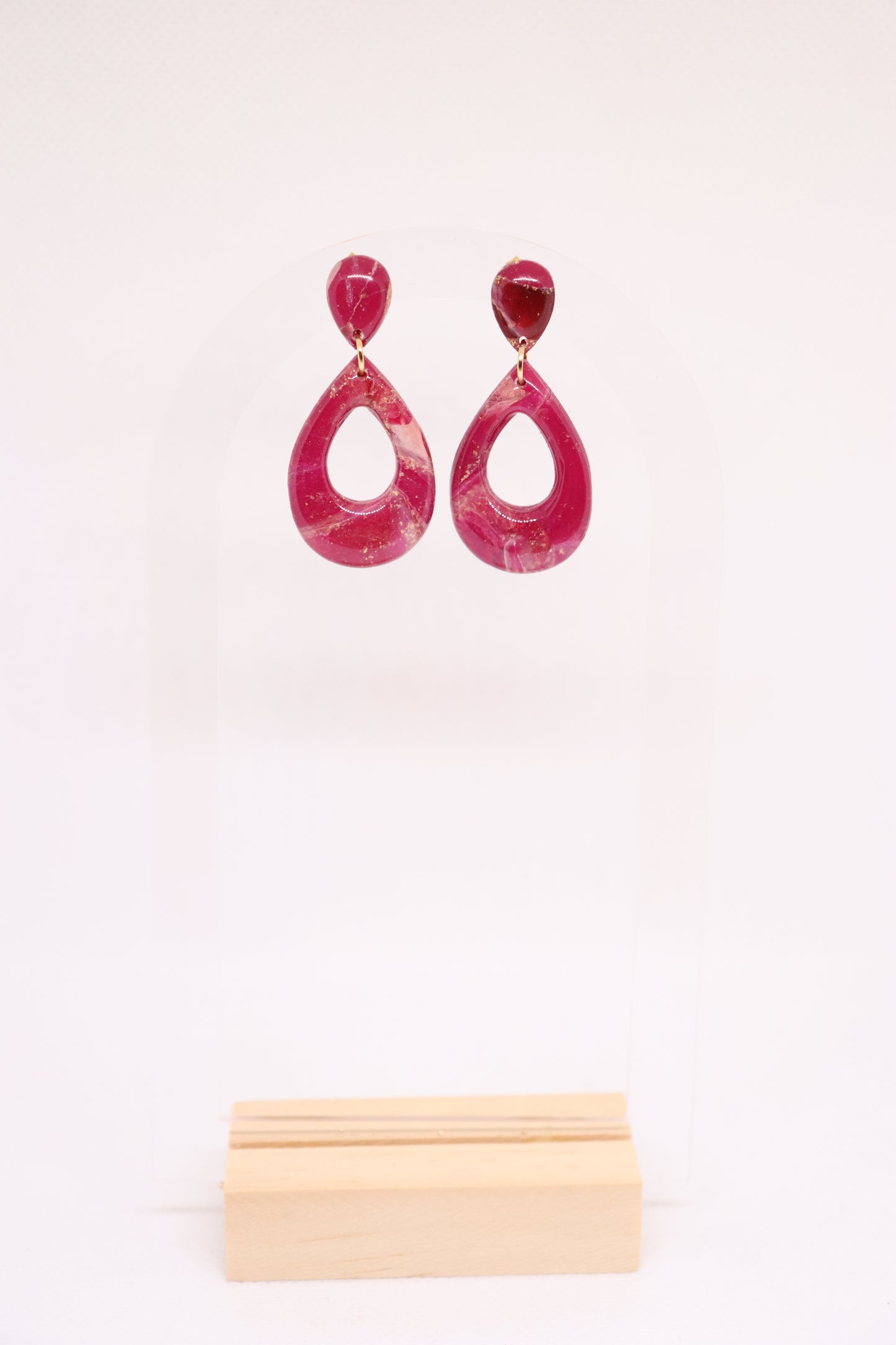 Bordeaux oorbellen Lily