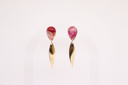 Bordeaux oorbellen Dorothy