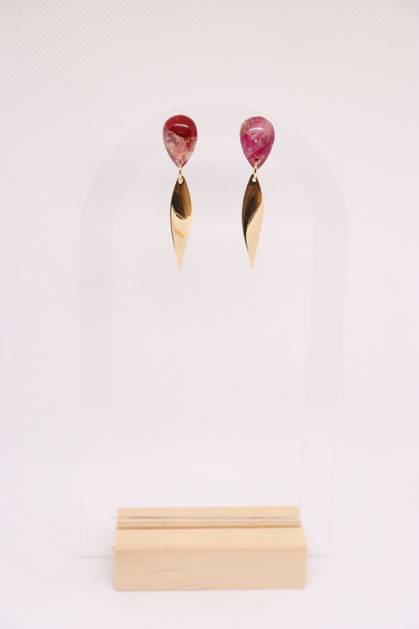 Bordeaux oorbellen Dorothy