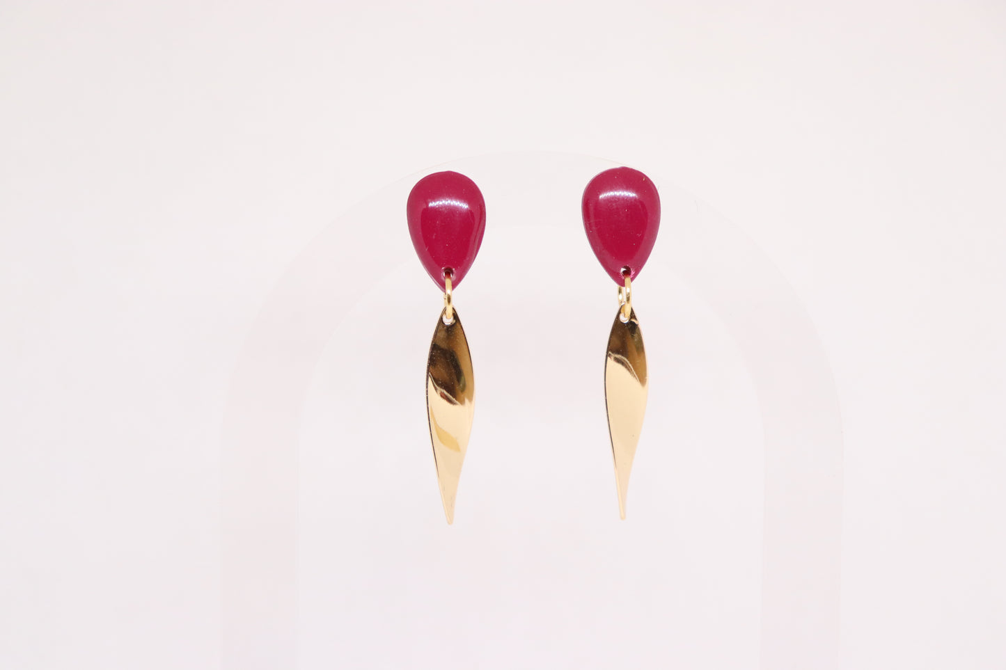 Bordeaux oorbellen Dorothy