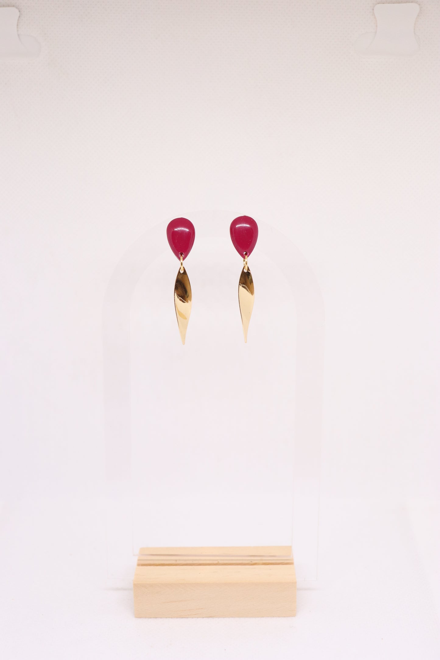 Bordeaux oorbellen Dorothy